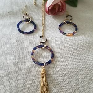 multicolored earring set